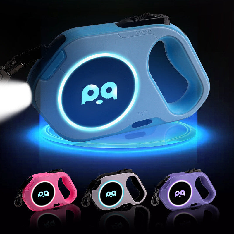 NightGlow™ LED Retractable Leash